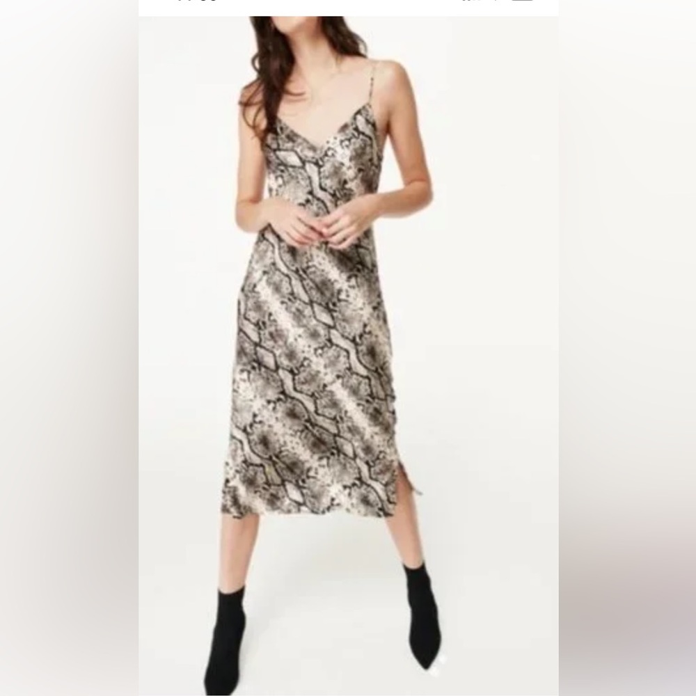 NWT Cami NYC Raven Snake Slip Midi Dress